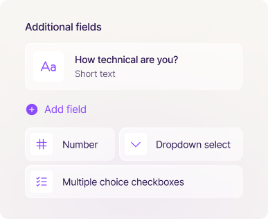 Additional fields image