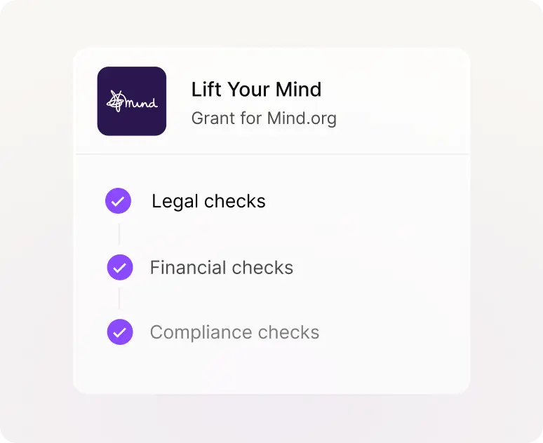 Finance, legal & compliance checks image